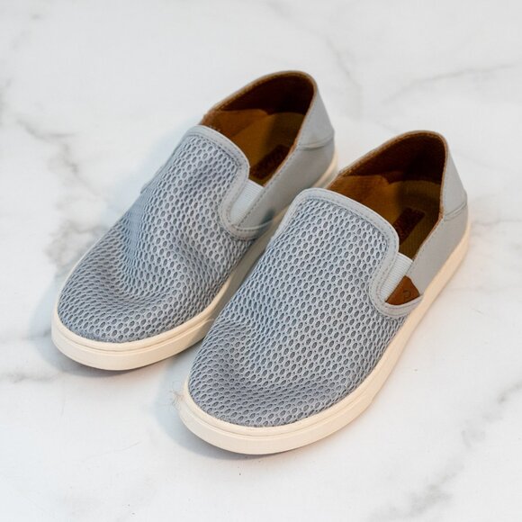 Shoes - OluKai Shoes Womens Size 7 Pehuea Mesh Slip On Comfort Loafer Sneakers LT Blue